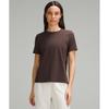 Organic CoTTon STraighT Hem Crewneck T shirT Espresso