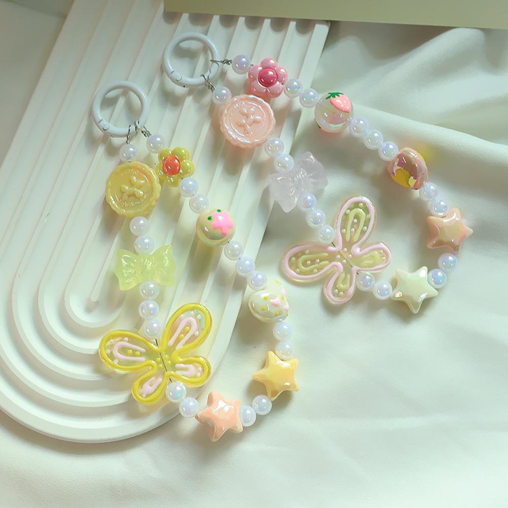 

Anti-Lost Phone Chain Bracelet Colored Beaded Charm Rope Choker Mobile Phone Strap фіолетовий