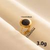 1/3pcs Creative Smooth Drip Oil Circle For Women Vintage Stainless Steel Adjustable Open Finger Nail Ring Couple Wed Accessories