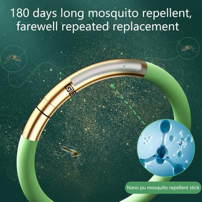 1 set braccialetto antizanzare flessibile impermeabile inodore indossabile antideformato repellente per insetti in silicone estrazione vegetale repellente per zanzare