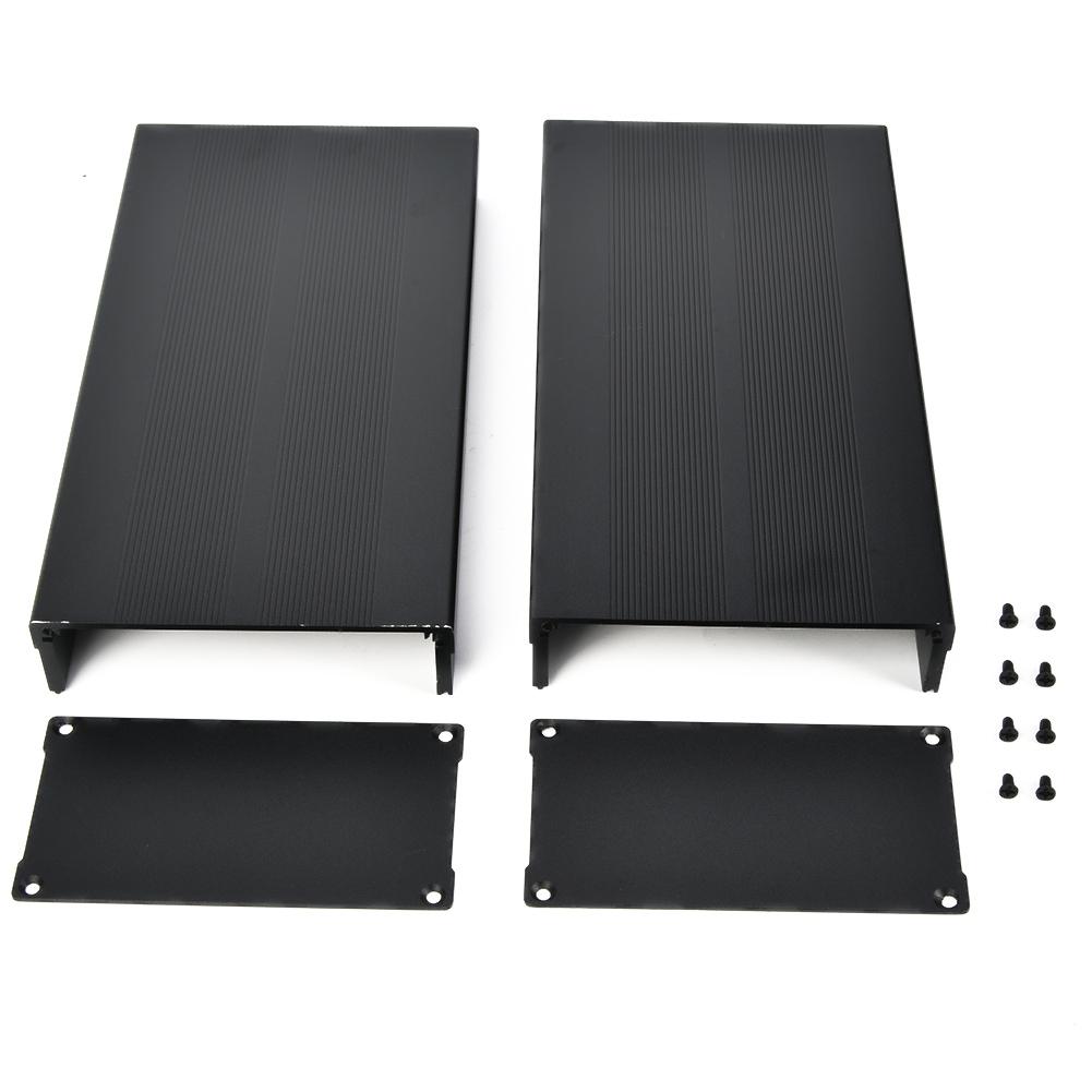 

Aluminum Alloy Project Box DIY Sand Black Enclosure Electronic Protection Case 55 X 106 X 200mm чорний