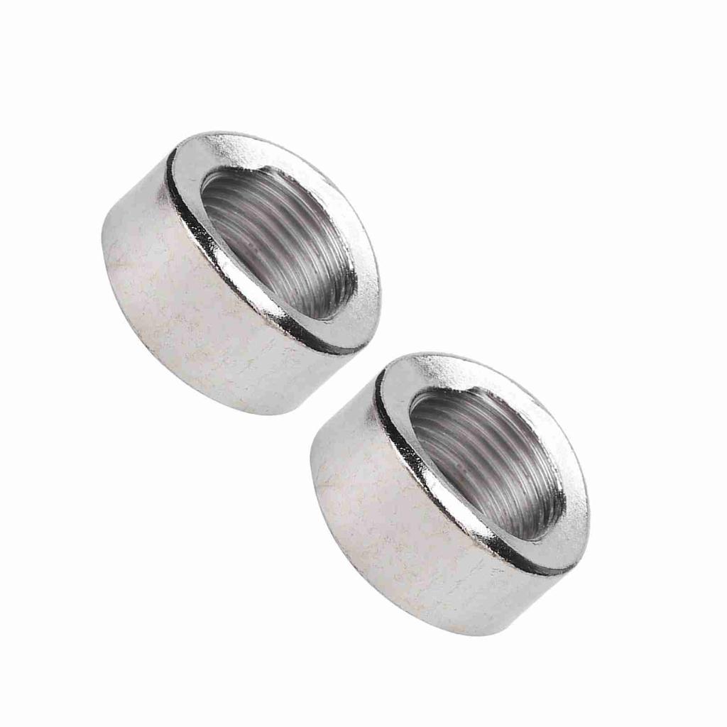 2PCS Oxygen Sensor Curve Notched Nut Bung M18 X 1.5 Threads Iron