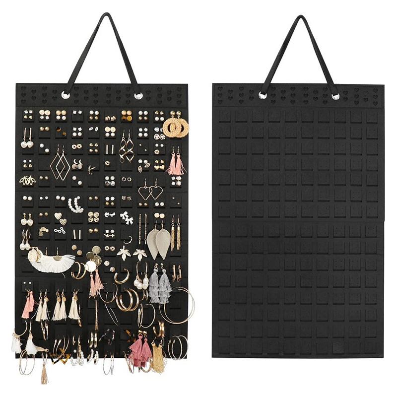 Wall Hanging Brooch Display Stand Felt Enamel Pin Badge Button Storage Holder Necklace Earring Hanging Organizer