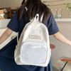 Solid Color Pockets Itabag Large Capacity Korean Style School Bag Jk Transparent Backpack  Kids