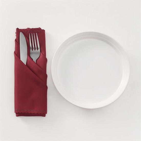 Napkin Cloth Lace Trim Reusable Square Napkin Fabric Outdoor Events Weddings Parties Banquets Buffets Home Decor
