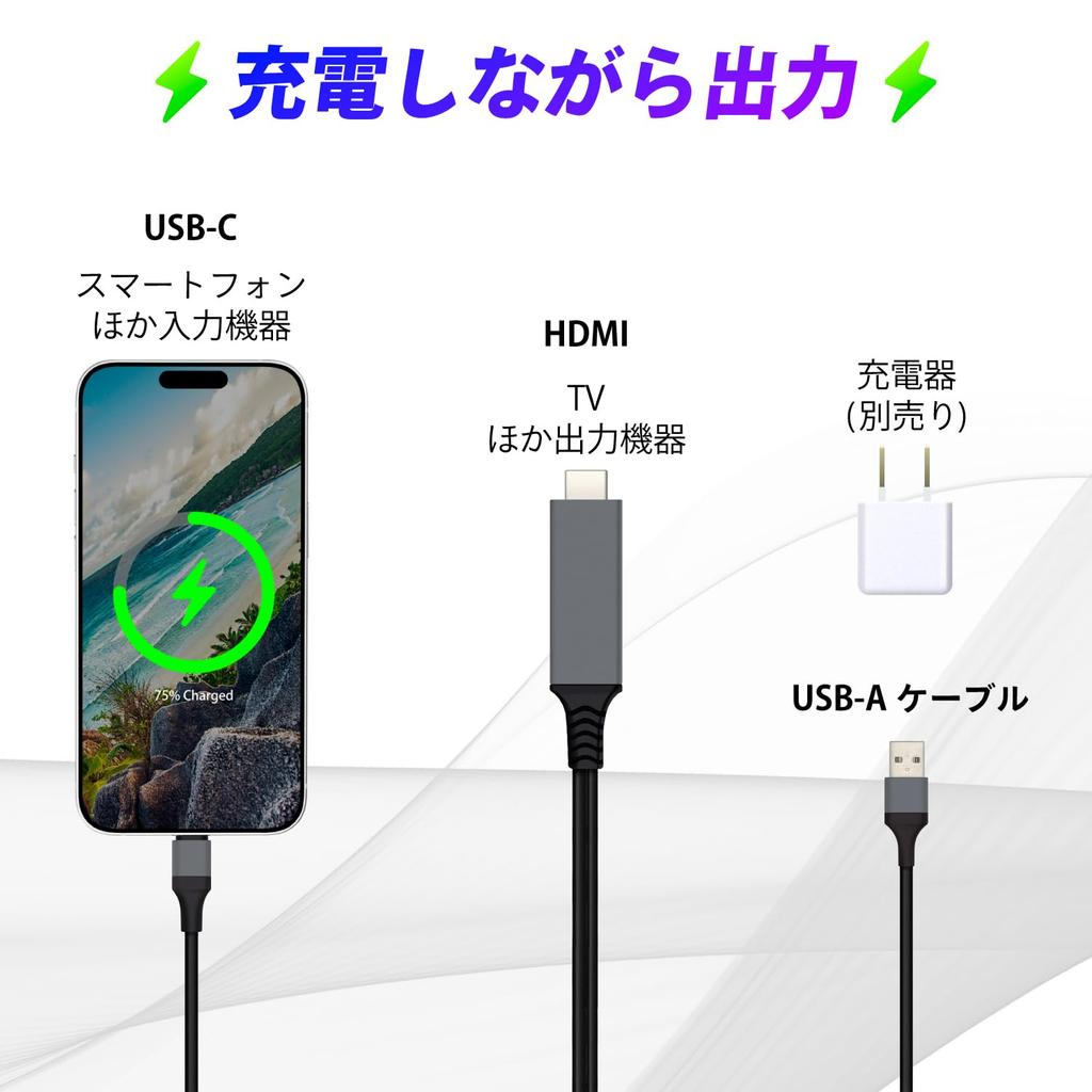 SEIWA HDMI Conversion Cable USB Type C to HDMI [Cable