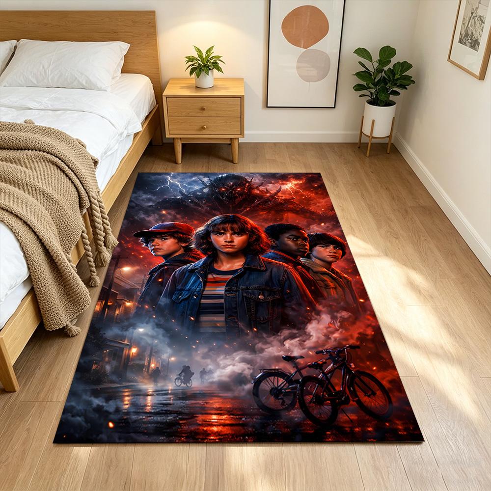 Stranger Things Area Rug Suitable for Bedrooms Entryway Decorate room Dining Room Antislip Carpet Decorate Offices
