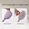 Foldable Self-cleaning Hair Brush Portable Salon Hair Massage Scalp Comb Air Cushion Comb