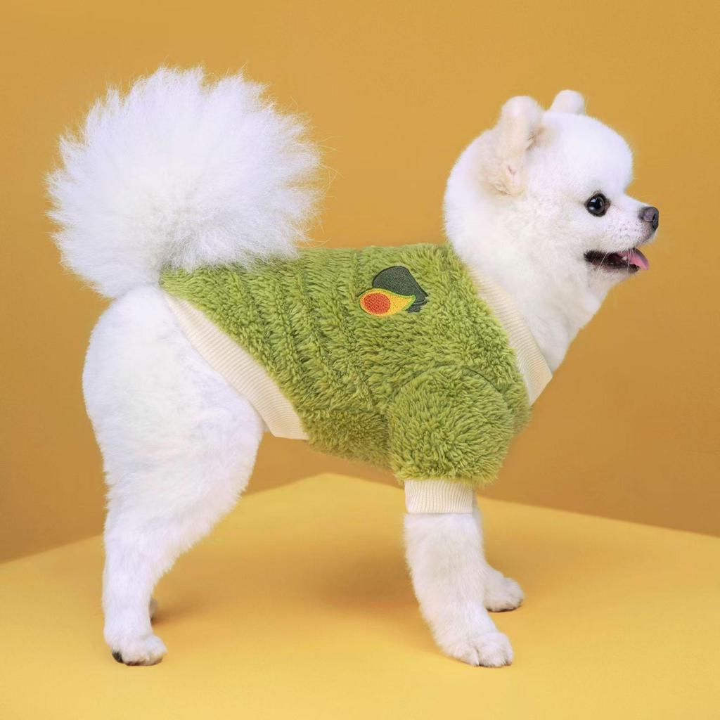 Autumn & Winter Warm Dog & Cat Clothing for Small, Medium, Large Pets - New Year Teddy Outfit.