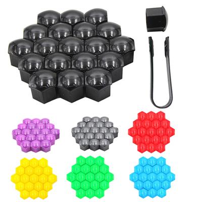 20 pezzi di coprivite in plastica resistente per pneumatici, colore pieno, accessorio sicuro per auto, dado per pneumatici universale