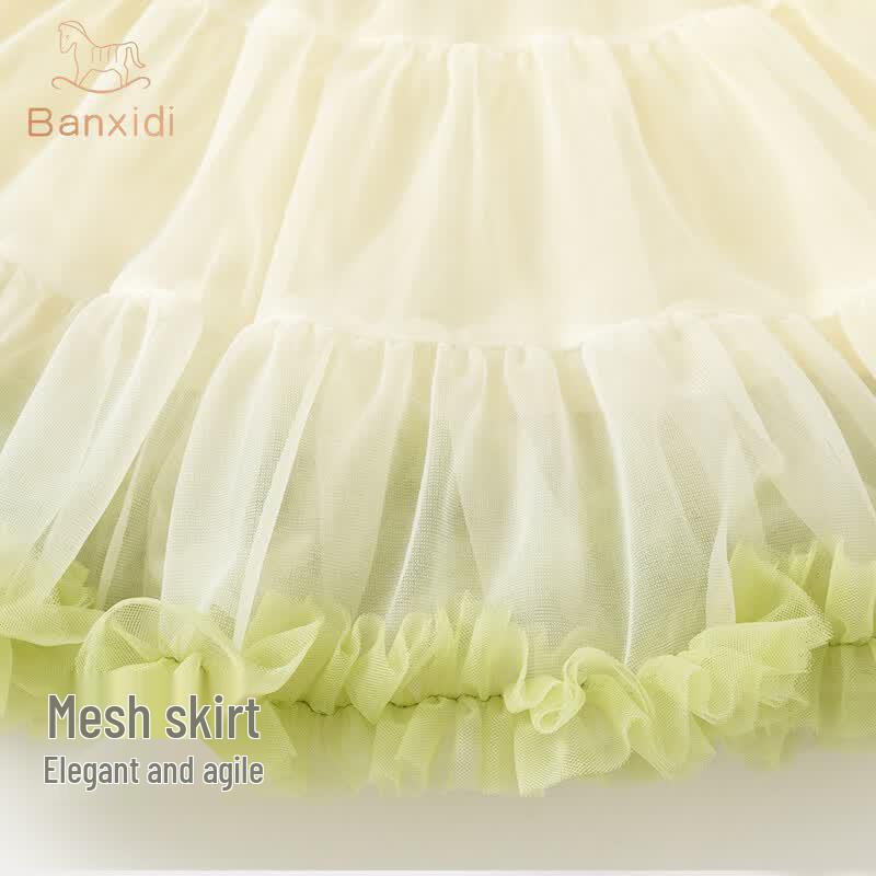 Banxidi Girl's Autumn Cardigan Princess Dress Set