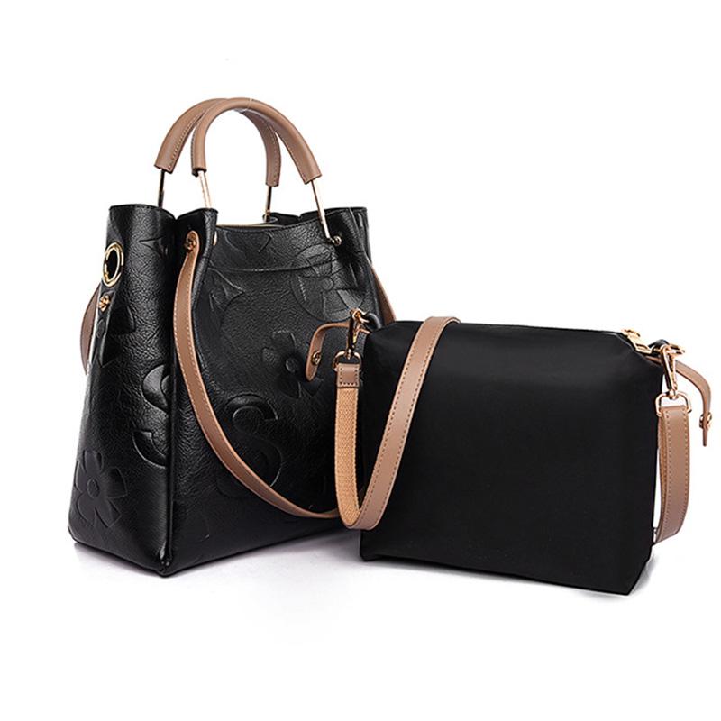 Women Bucket Bag Luxury Designer Handbag Vintage Embossed Faux Leather Tote Bag for Women Large Capacity Female Shoulder Bag Crossbody Bag