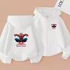 Kids Zipper Style Coat Fashion Animation Film Sweatshirt Clothing Boys Girl 3-12 Yrs Hoodie Long-Sleeved Casual Charming Clothes