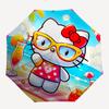 1PC Hello Kitty Beach Vacation Automatic Open/Close Umbrella, 8-Rib Sturdy Frame, Lightweight Portable Umbrella, Commute, Business - Ideal Gift for Fr