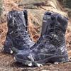Men Tactical Boots Winter Leather Special Force Desert Ankle Combat Boots Men Leather Snow Boots Footwear Big Size