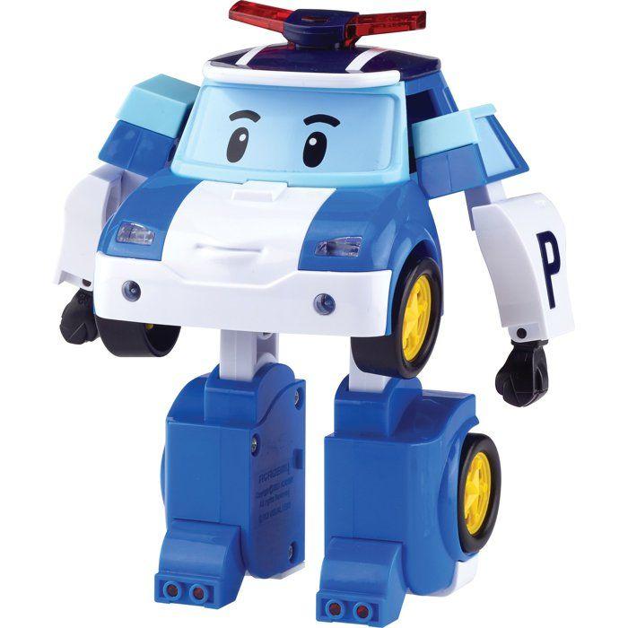 Figur Roboter-Helikopter 10 cm - Silverlit – Robocar Poli – Verwandlungsfahrzeug Poli 2-in-1