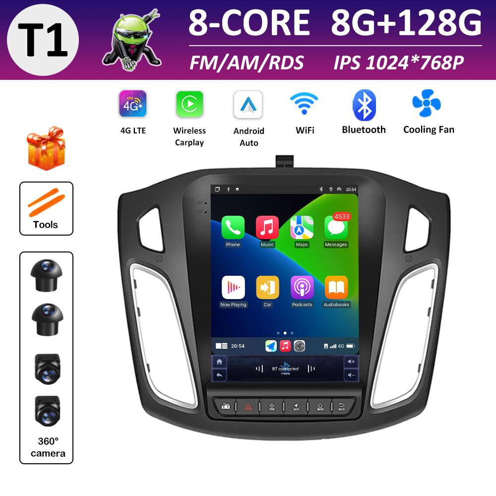 

для Ford Focus 3 Mk 3 2011 2012 2013 2014 - 2019 IPS Сенсорний Екран Android Інтелектуальна Система Бездротовий Carplay GPS Навігація 4G