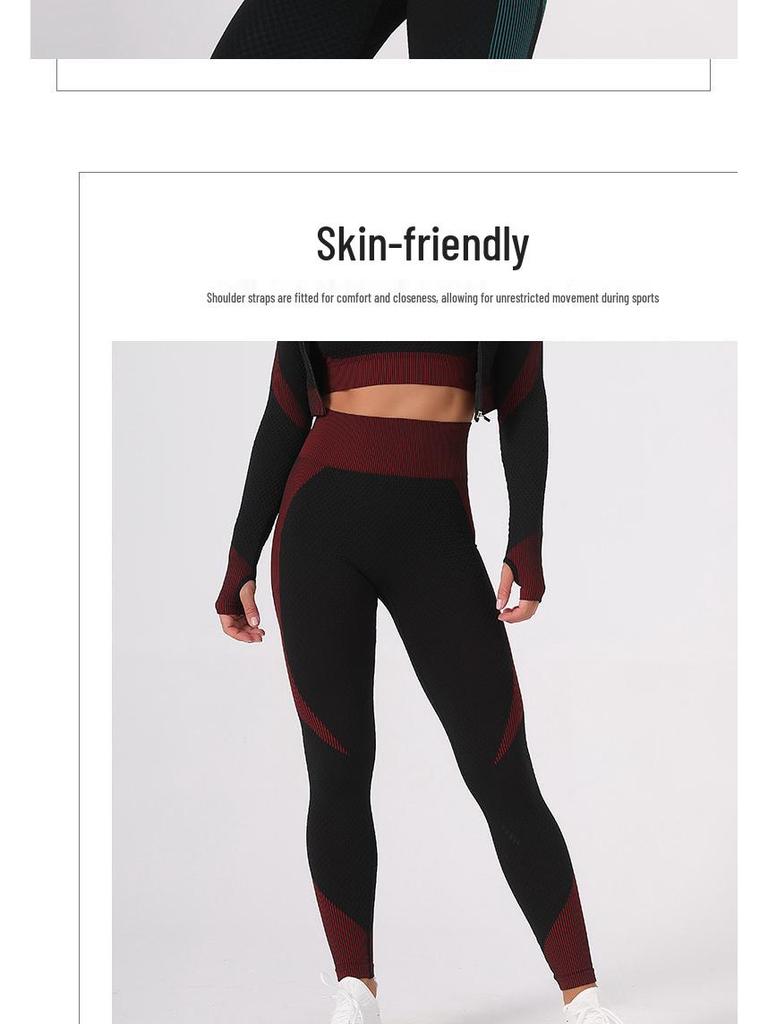 Women's Quick-Dry High-Waisted Slimming Yoga & Running Set