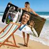 Asciugamano da Spiaggia con Stampa CR7, Asciugamano Grande Morbido ad Asciugatura Rapida per Spiaggia Campeggio Nuoto