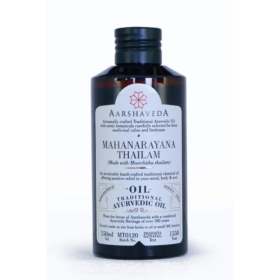 Aarshaveda Mahanarayana Thailam Massageöl (hergestellt mit Moorchitha Thailam), traditionelles ayurvedisches Öl - 150 ml