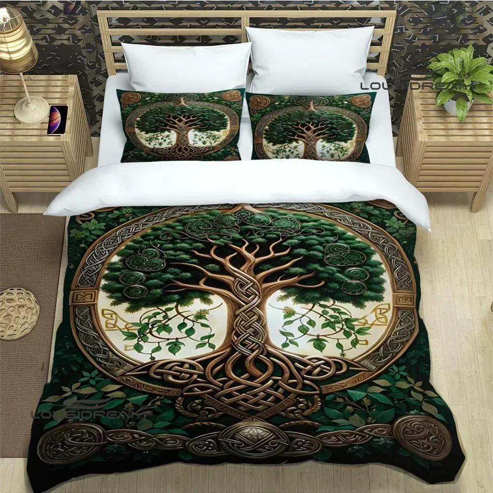 Tree of Life printed Bedding Sets exquisite bed supplies set duvet cover bed comforter set bedding set luxury birthday gift