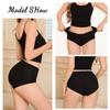 3Pcs/Set Women S-3XL Seamless Cotton High Rise Briefs Solid Color Stripe High Quality Panties Female Cozy Big Size Sexy Lingerie