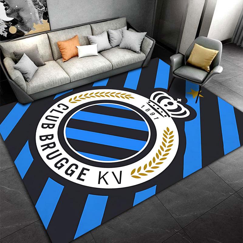 Club Brügge Logo Teppich geeignet als rutschfeste Matte für das Wohnzimmer oder Schlafzimmer Sofa