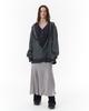 Pahisum Striped Mermaid Skirt_Light Gray
