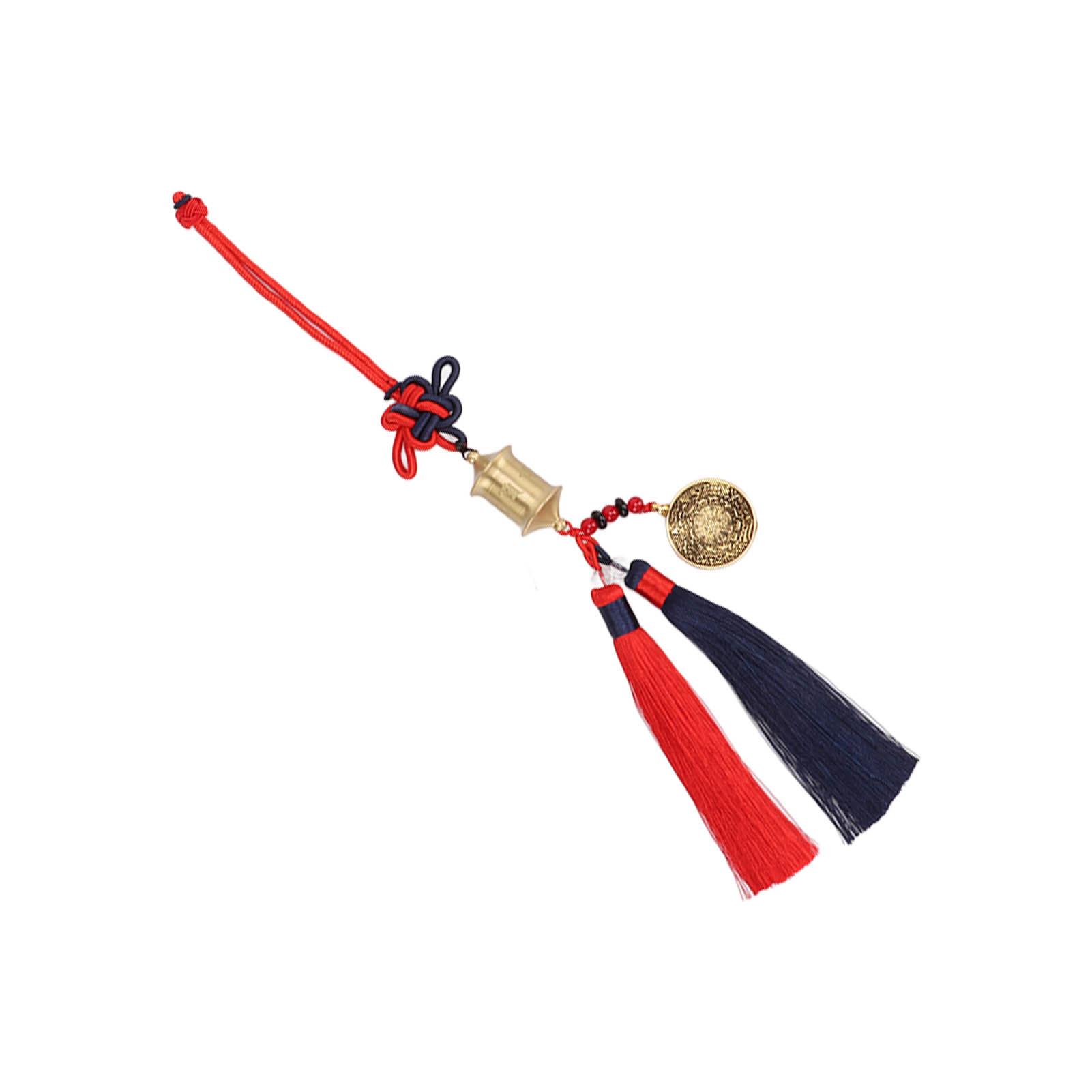 Buddhist Car Pendant Brass Scripture Amulet Safe Auspicious Hanging Decoration Accessories