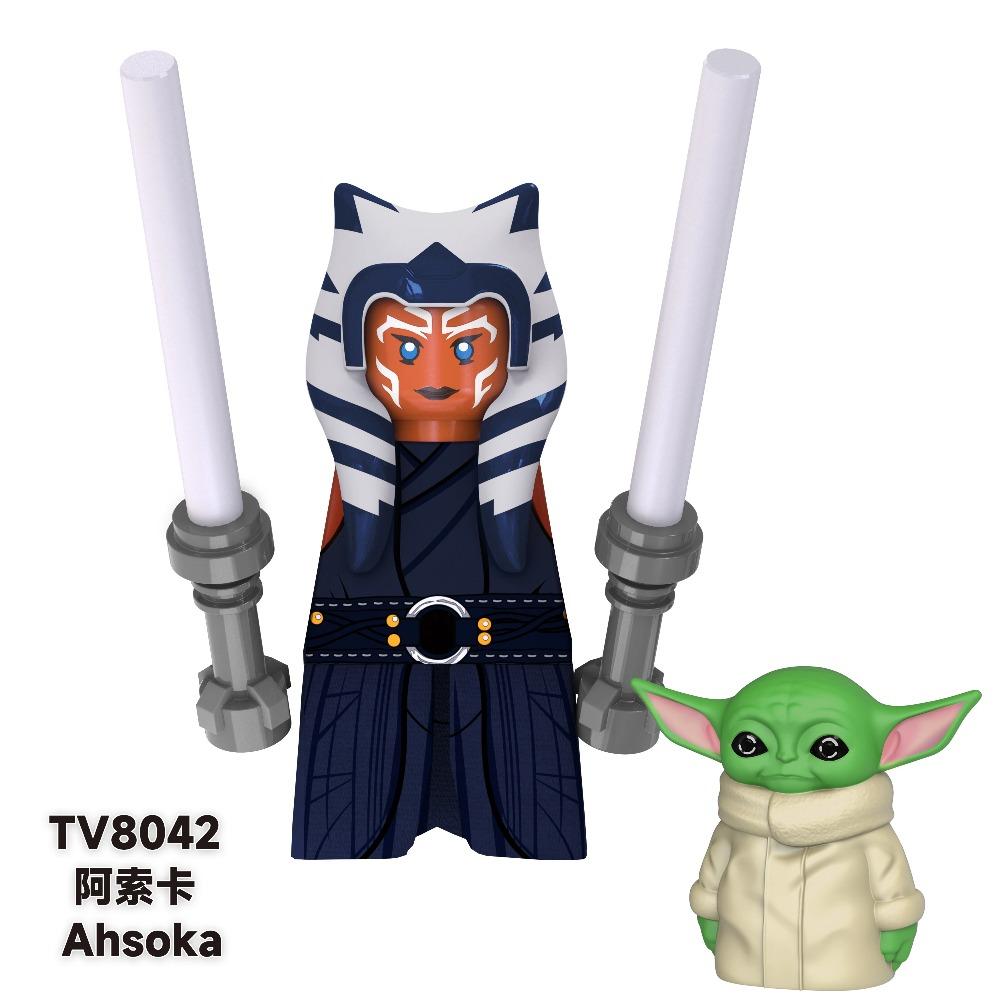 Bounty Hunter Cad Bane Building Din Djarin Grogu Bausteine Young Luke Skywalker Figur NED-B Steine Figur KM66037 KM66044 Spielzeug