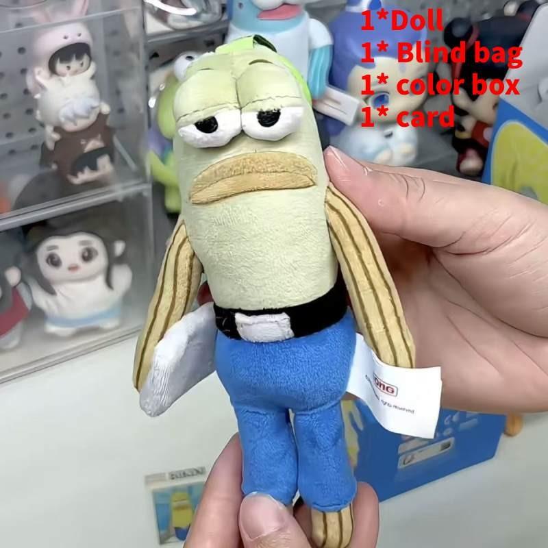 Spongebob Schwammkopf Bikini Bottom Einwohner Plüsch Schlüsselanhänger mit PP-Baumwollfüllung zur Rucksackdekoration