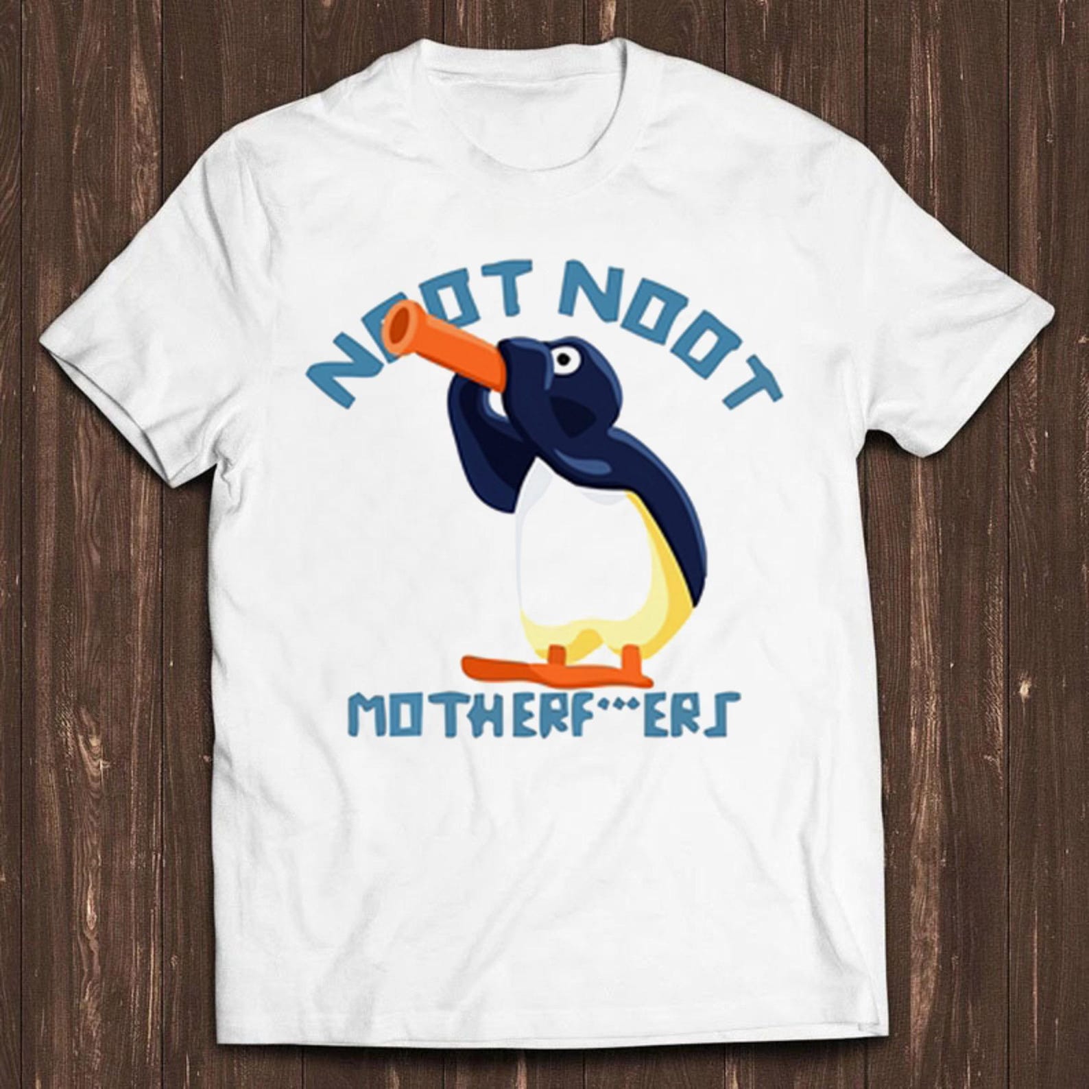Noot Noot Meme Pingu Motherfcukers Best Seller Funny Meme Game Gamer Unisex Men Women Fashion Top Retro Gift Tee T Shirt C1446 M