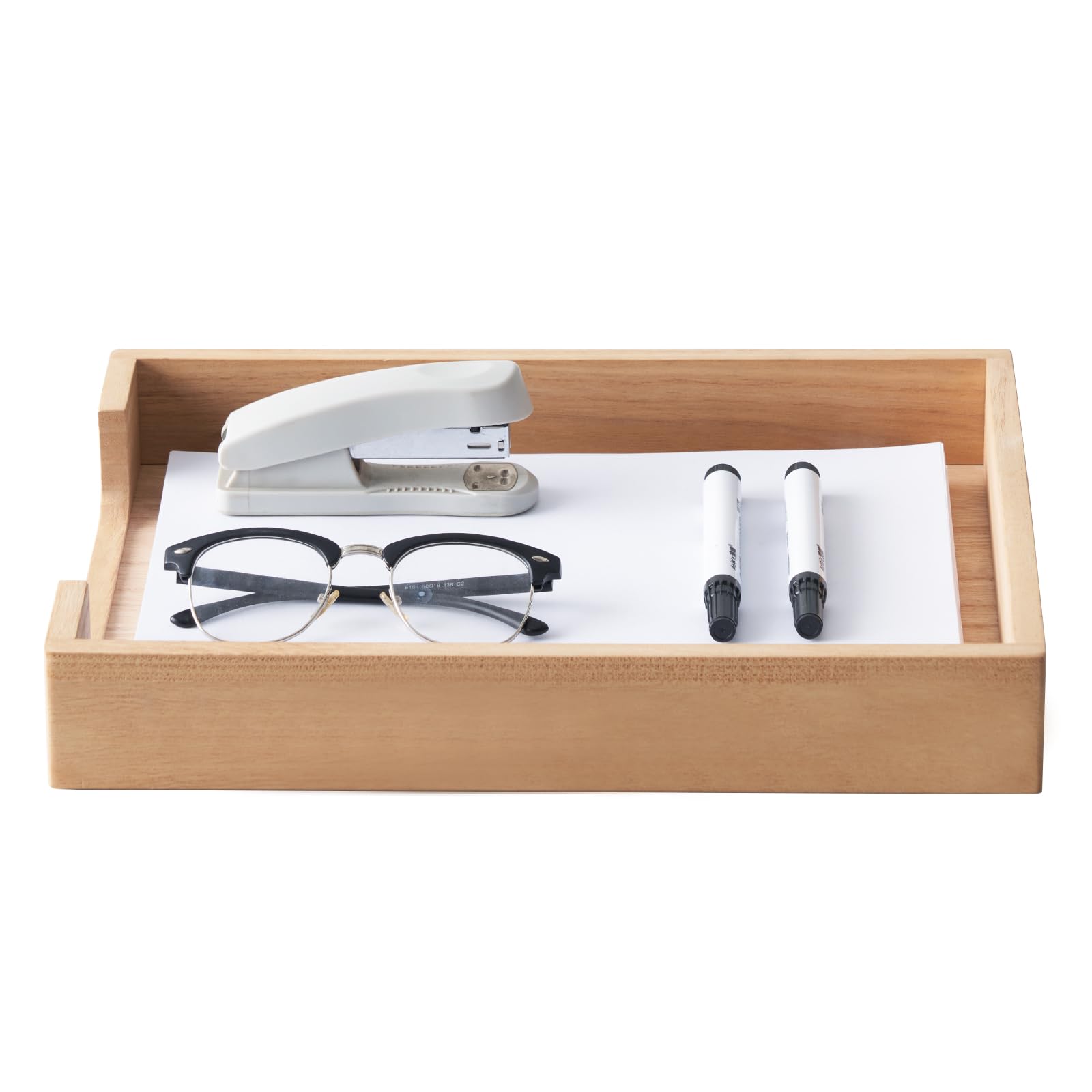 

KIRIGEN Document Case Desk Tray Wooden Letter Tray Document Shelf Storage Finished Product 1 Tier Natural TQ-TP-NA