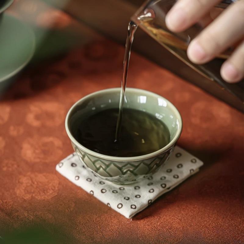 100ml Lotus Petal Teacup Aesthetic Tea Bowl Beautiful Tea Cup Tea-tasting Meditation Cup Jianzhan Master Cups