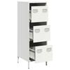 Highboard White 39x35x103.5 cm Steel
