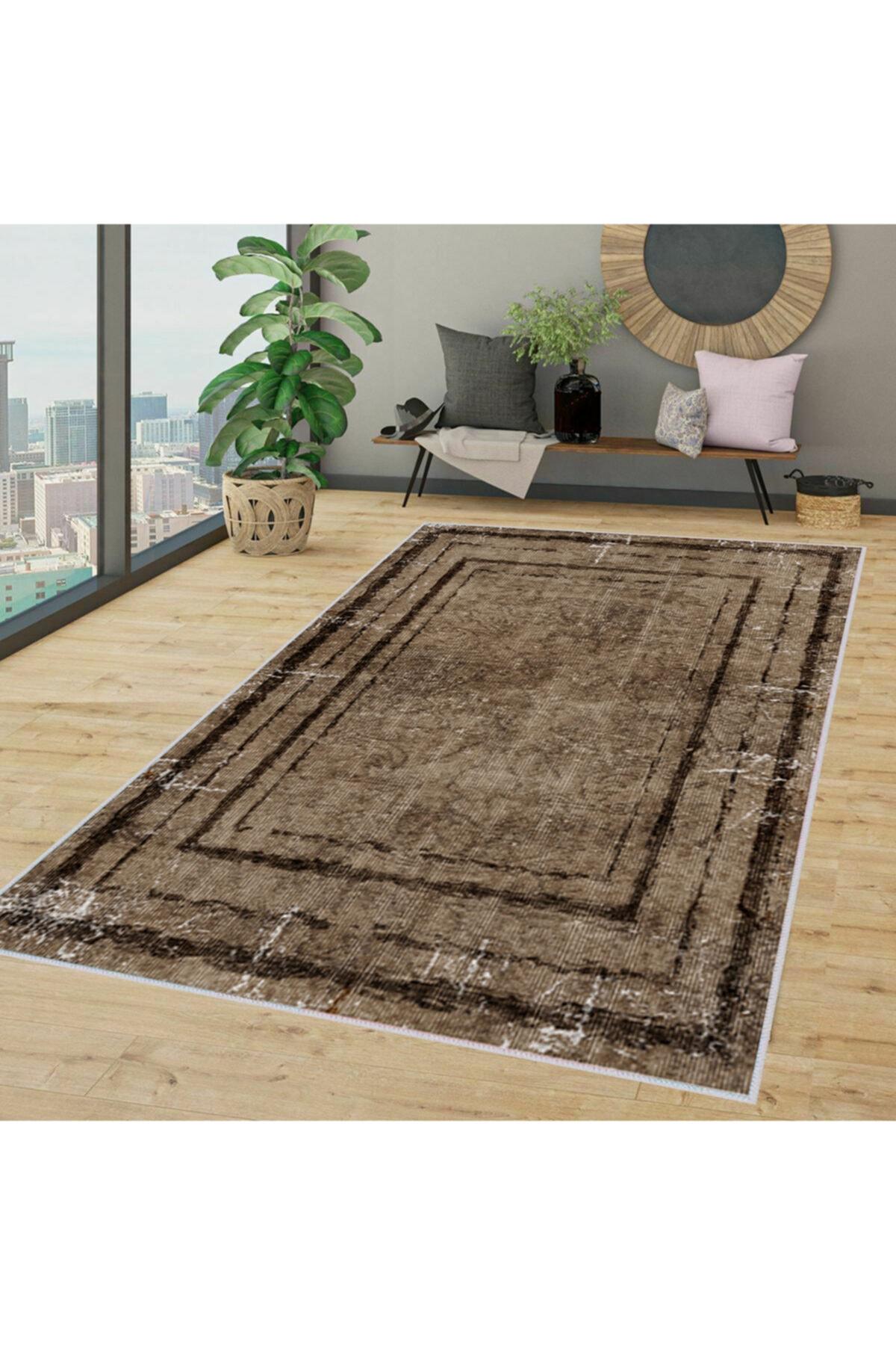

Моющийся ковер с принтом Rovigo Home RVG1374-HT-974 50x80 коричневый