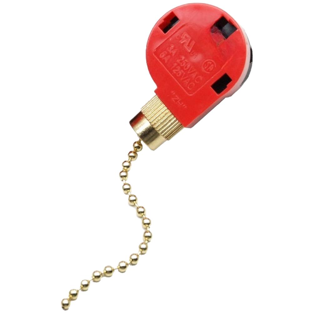 Bronze 4-Speed Pull Chain Switch for Ceiling Fans Pendant Lights Wall Lamps