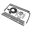 17 Pcs Door Tailgate Weatherstripping Seal Kit 2135478 Rubber Glass Roof Rail Seals Replacement for
