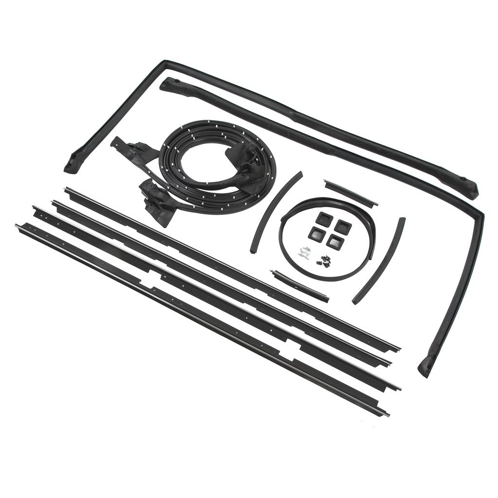 17 Pcs Door Tailgate Weatherstripping Seal Kit 2135478 Rubber Glass Roof Rail Seals Replacement for