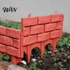 Lawn Border Fencing Plastic Garden Retaining Fence Brick Look Edging Outdoor Landscape Decorative Picket Panel for Flower Beds Paths Lawns Yard