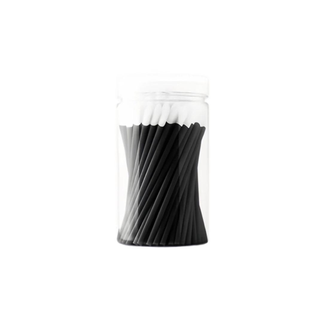 

UPLUS Disposable Lip Brush Sticks, Lipstick Brushes, Black, 100 Pieces in Tube, for Lip Masks And Lip Glosses, Black чорний