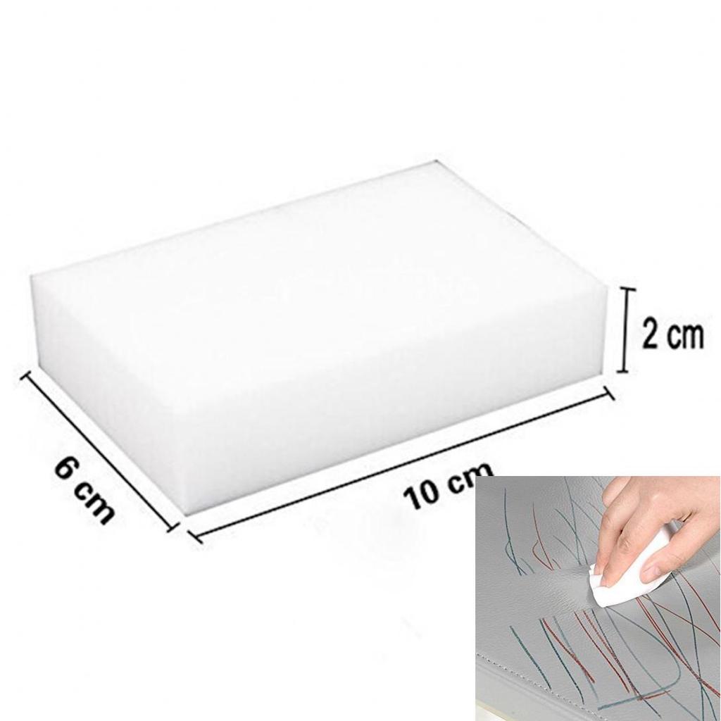 H&K Store 100Pcs Kitchen Bathroom Melamine Cleaning Sponge Eraser Duster Foam Pads Tool