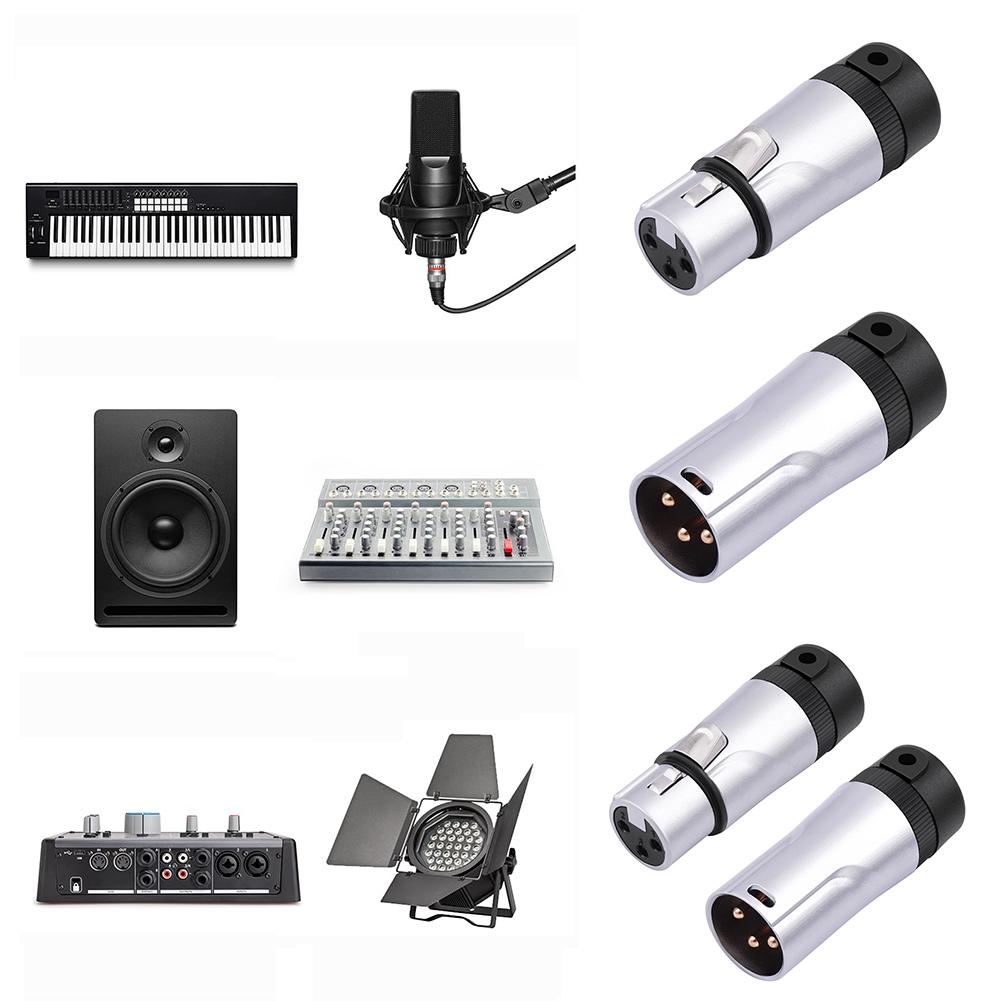 Male/Female 3Pin XLR Solder Connector Adjustable 90° Right Angle XLR Connector Plug Audio Mic Microphone DMX Plug Jack Socket