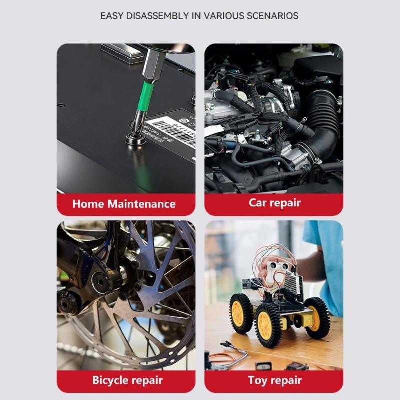 Pack Of 1 High Strength Steel Hex Bit Screwdriver With Strong Magnets For Electric Tool And DIY Projects