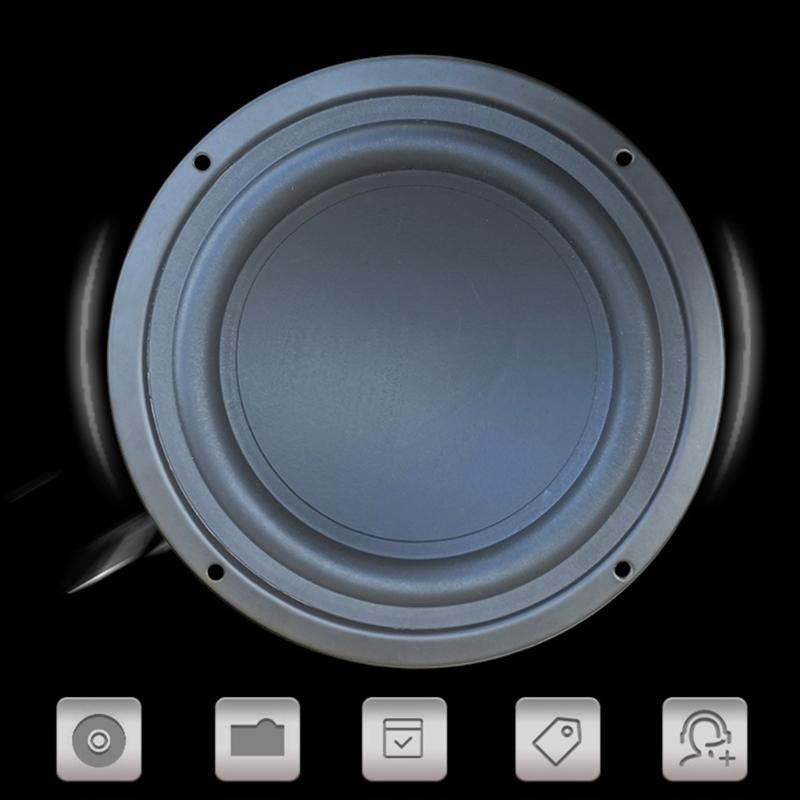 5.25Inch 4Ohm Subwoofer Hifi Speaker Component Metal Horn for Deep Bass and Immersive Sound Experience Accessory