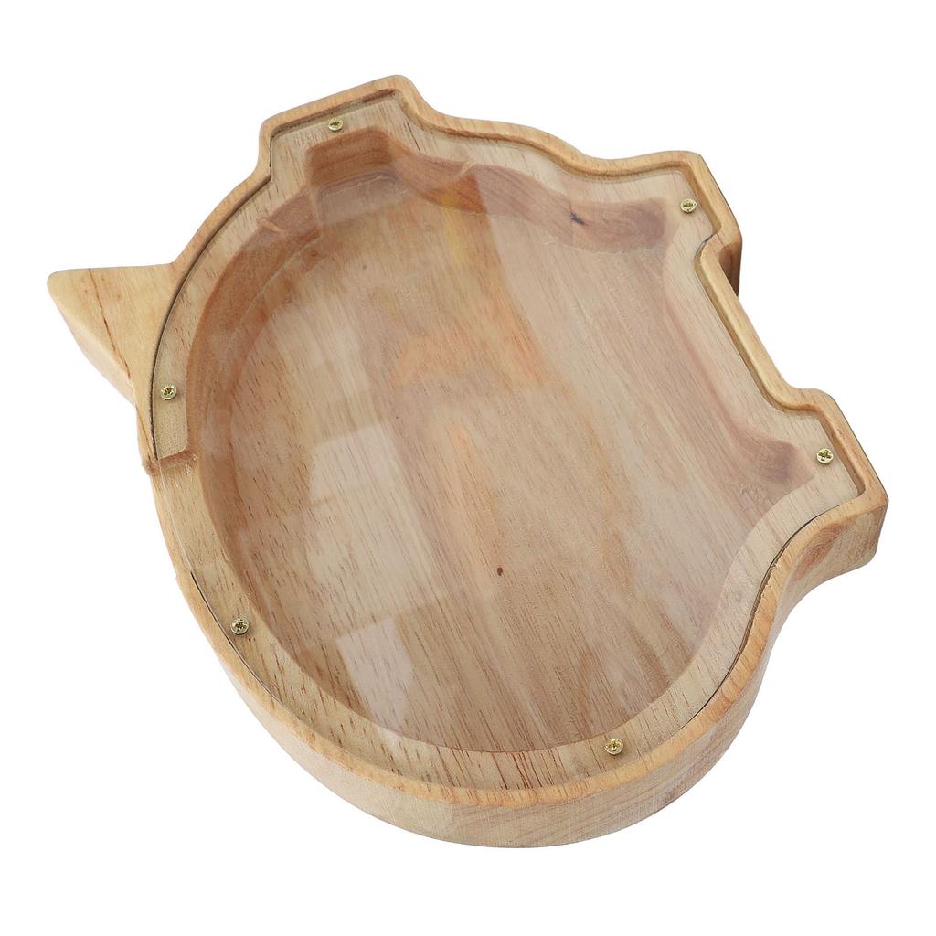 Animal   Bank Cute Cartoon Money Bank Wooden Animal Saving Box For Boys Girls and Adults