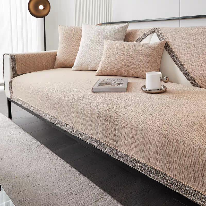 Light Luxury High-end Chenille Sofa Cushion, Universal for All Seasons, New Chinese Style Sofa Cover, Simple Sofa Towel