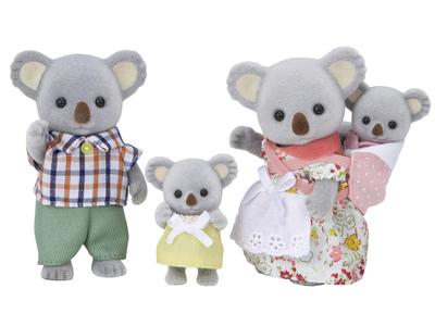 Sylvanian Families Puppen ST Mark Alter 3 und Spielzeug Sylvanian Epoch [Koala Familie] FS-15 Zertifiziert, Oben, Puppenhaus, Familien,