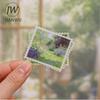 JIANWU Dream Among Flower Series Vintage Floral Painting Landscape Material Collage PET Sticker Creative DIY Journal Stationery