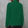 Elegantes Raff-Patchwork Lockeres Chiffon-Hemd Damen Langarm Bürobluse Süßes Revers Mode Frühling Herbst Freizeit Unifarbene Oberteile Neue Kleidung